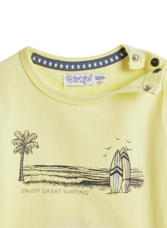 Dirkje Boys Graphic Cotton T-Shirt And Shorts Set - Image 3